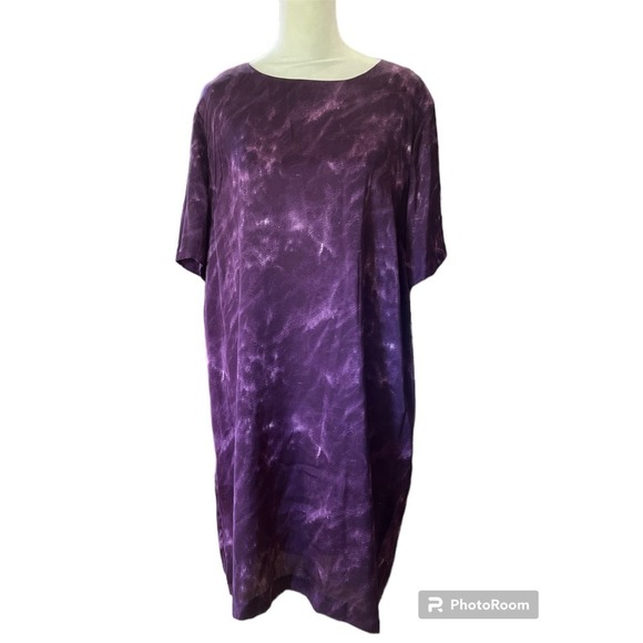 MICHAEL Michael Kors Purple T-Shirt Style Polyester Dress Size 10 NWT - Picture 1 of 5
